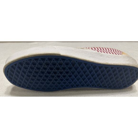 Vans Madewell Womens Sneakers 8.5 Colorful Mixed Stripe Deck Club Slip On Shoes - Picture 9 of 11